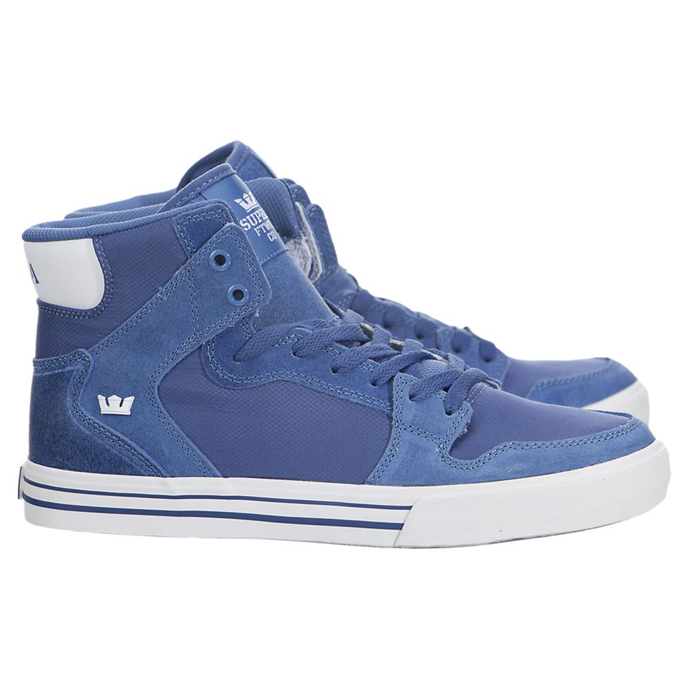 Baskets Montantes Supra Vaider Bleu Royal/White Homme | KNK-54987550